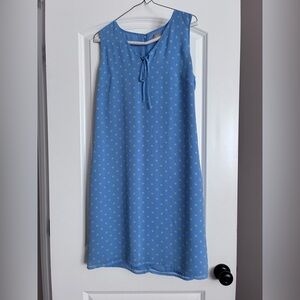 Old Navy Polka Dot Sleeveless Blue Dress